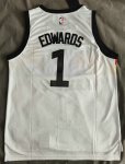 NBA 1 Edwards Timberwolves 2022-23 city Maillot brodé